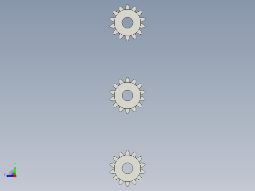 混合齿轮减速机右视缩略图