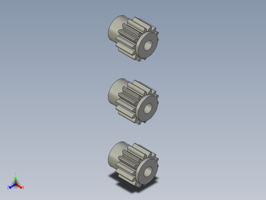 混合齿轮减速机正等轴测缩略图