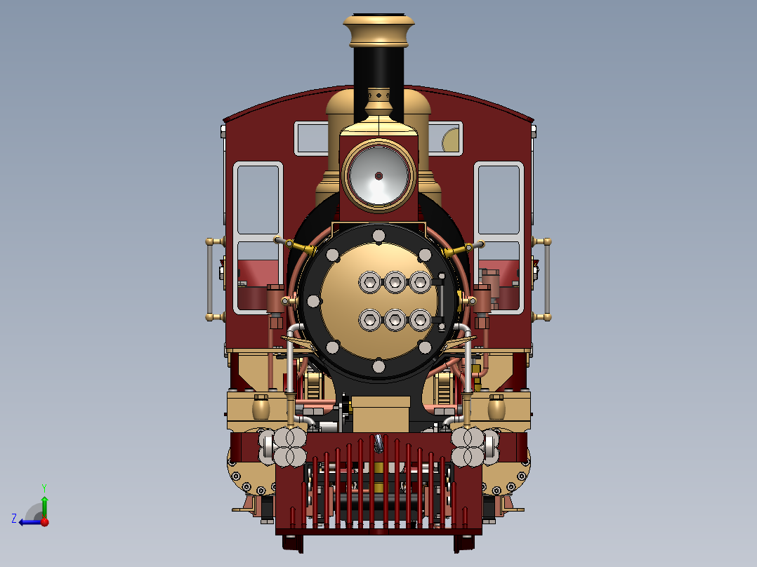 火车、动车、高铁(24)右视图