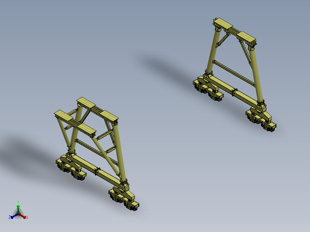 龙门架(11)正等轴测图
