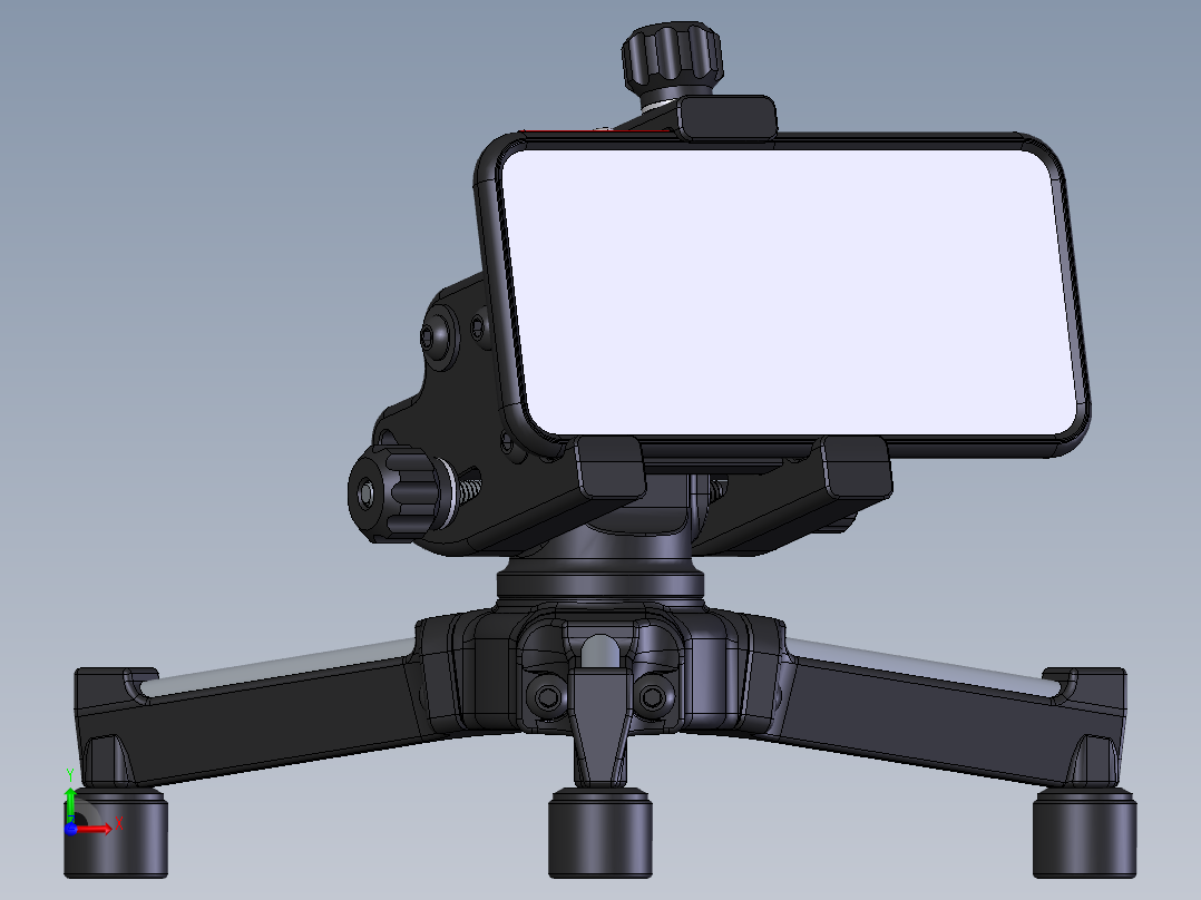 手机三脚支架前视图