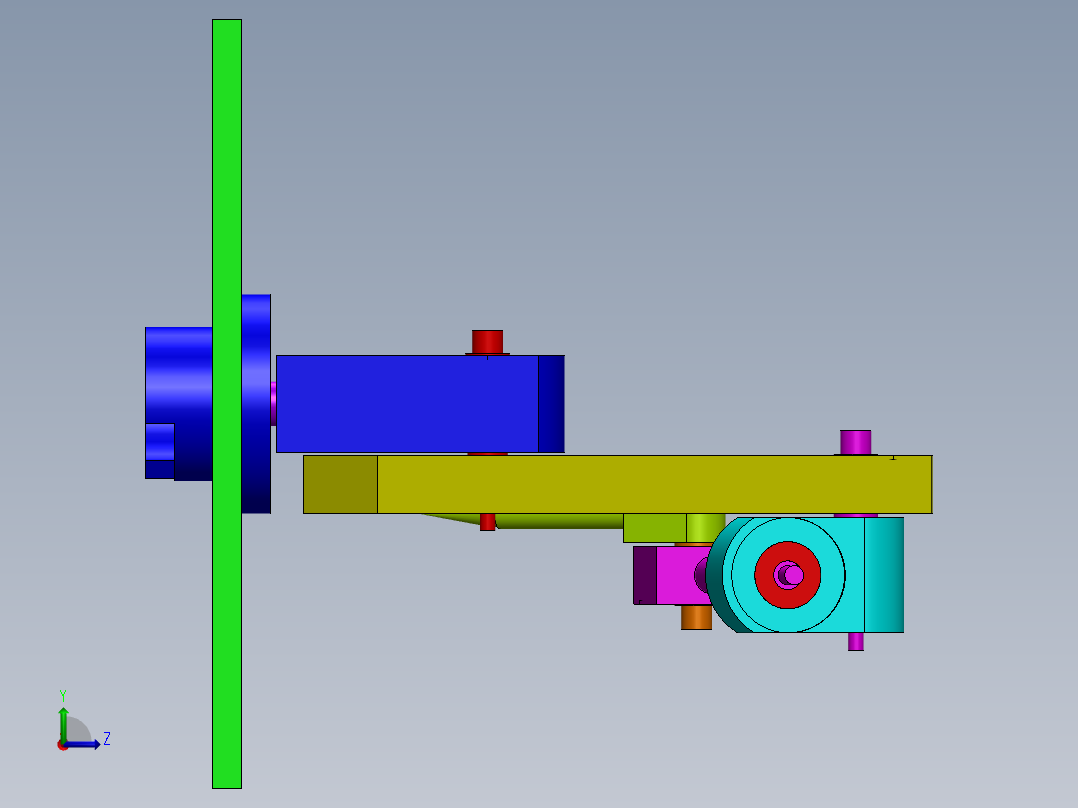 三坐标测量机左视图