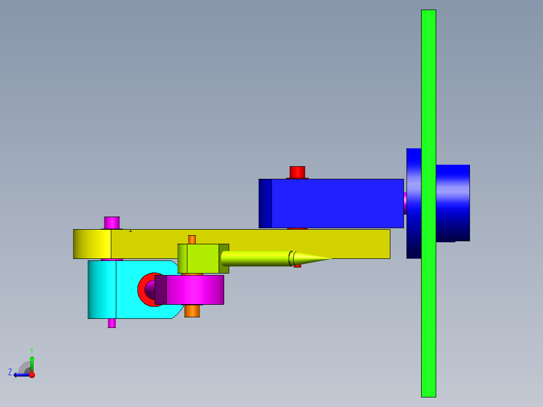 三坐标测量机右视图