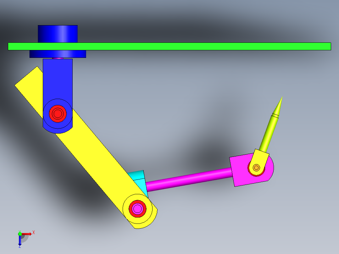 三坐标测量机俯视图