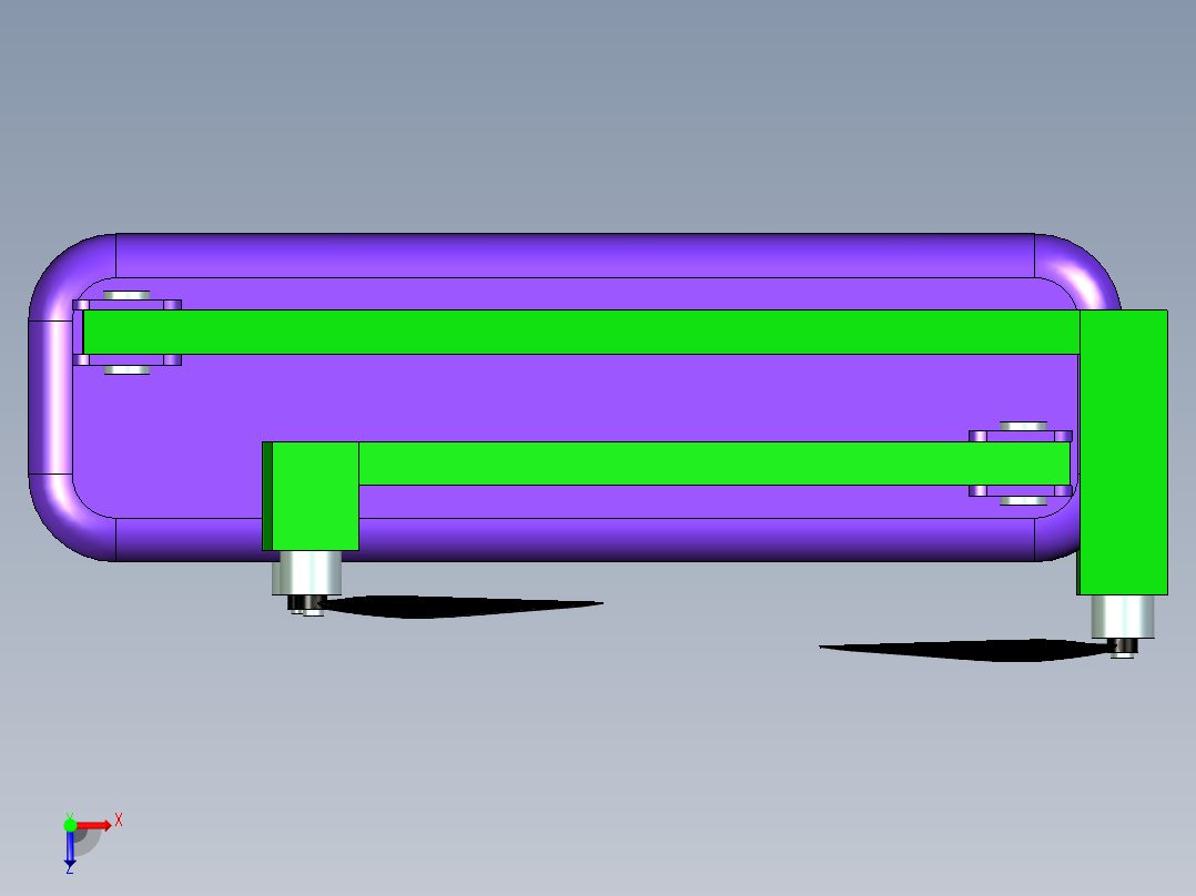 四翼无人机俯视图