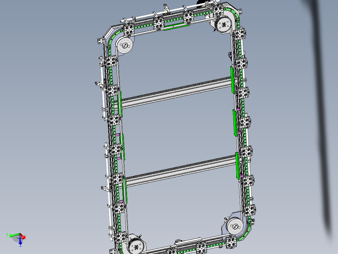 矩型同步带T23圆弧300中心距300工位数22