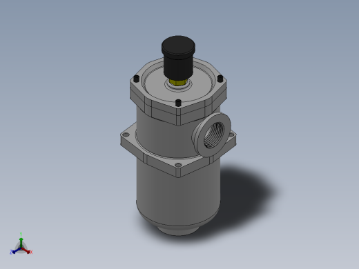 RF系列直回式回油过滤器滤芯RF-60xL-正等轴测缩略图
