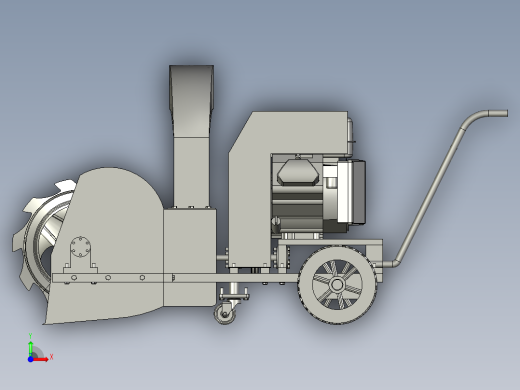 扫雪机小区物业抛雪清雪机前视缩略图