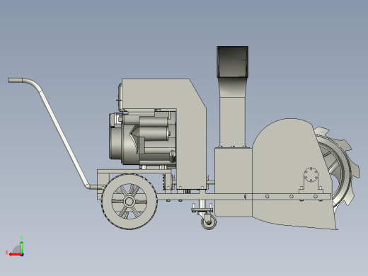 扫雪机小区物业抛雪清雪机后视缩略图