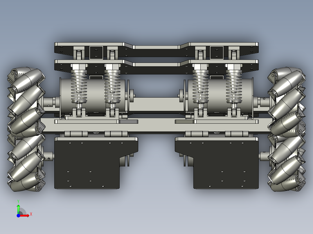 全向精准到位底盘装置前视图