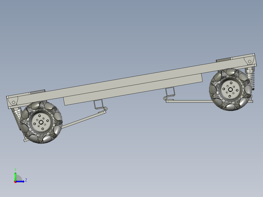 全向精准到位底盘装置左视图