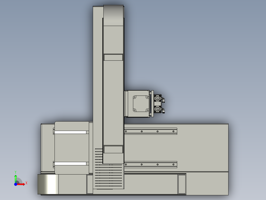 三轴涂胶前视图