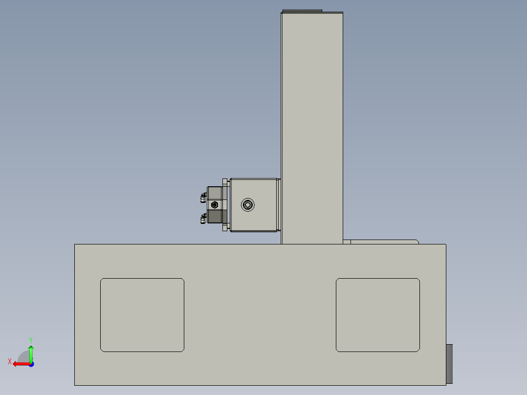 三轴涂胶后视图