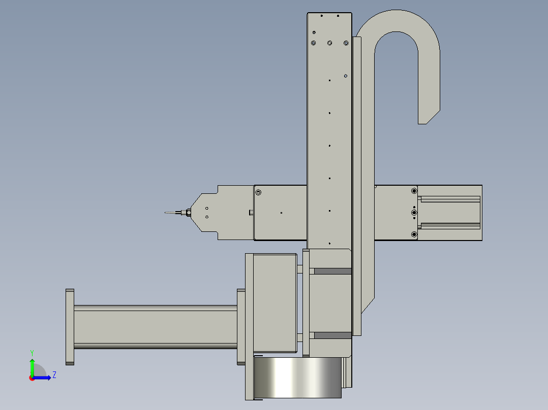 三轴涂胶左视图