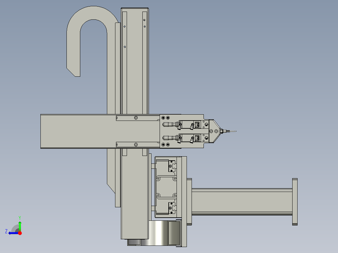 三轴涂胶右视图