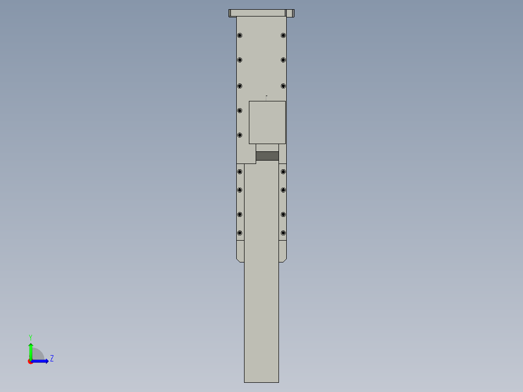 激光机架1左视图