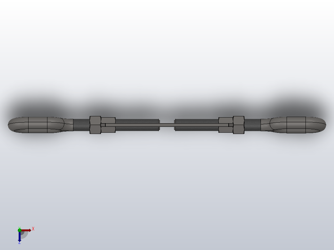 OO型开式索具螺旋扣KOOD16-M  CB／T 3818-1999俯视图