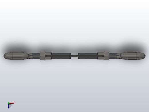 OO型开式索具螺旋扣KOOD16-M  CB／T 3818-1999俯视缩略图