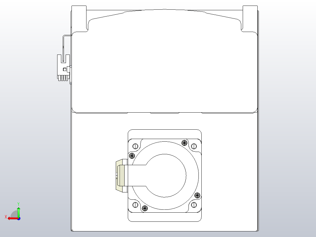 日规模组半封闭丝杆TPA-HNR-202D-2510C-L600-MP-C-P75-N3后视图