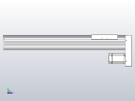 日规模组半封闭丝杆TPA-HNR-202D-2510C-L600-MP-C-P75-N3左视缩略图