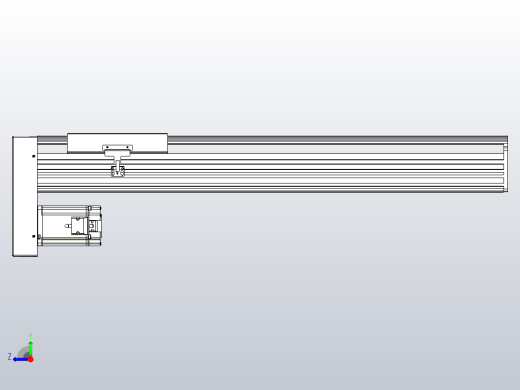 日规模组半封闭丝杆TPA-HNR-202D-2510C-L600-MP-C-P75-N3右视缩略图