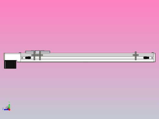 SCM6-450-BM-A57M滚珠花健、支撑座、滚珠丝杠、交叉导轨、直线模组右视缩略图