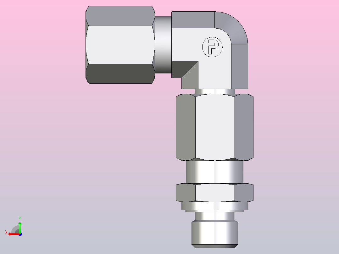 组装式可调旋转弯头EW06ZLREDCF后视图