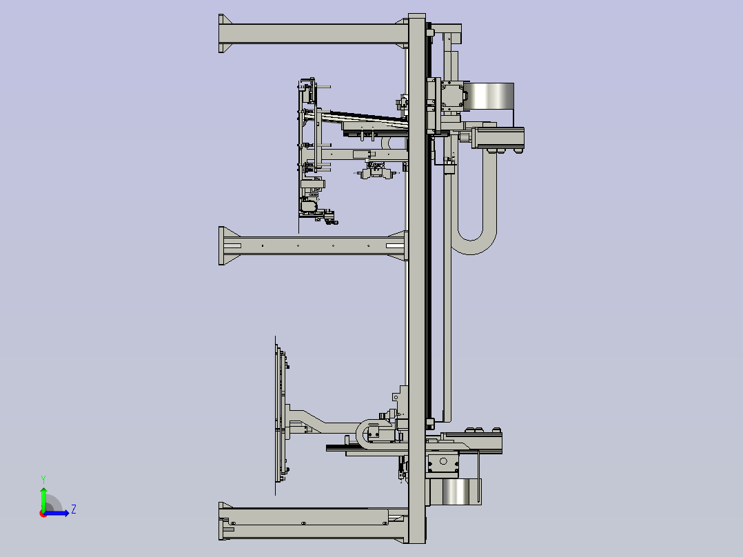 F01AE00021-D30000龙门架模组左视图