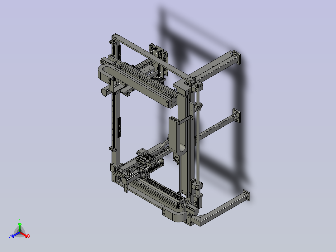 F01AE00021-D30000龙门架模组正等轴测图