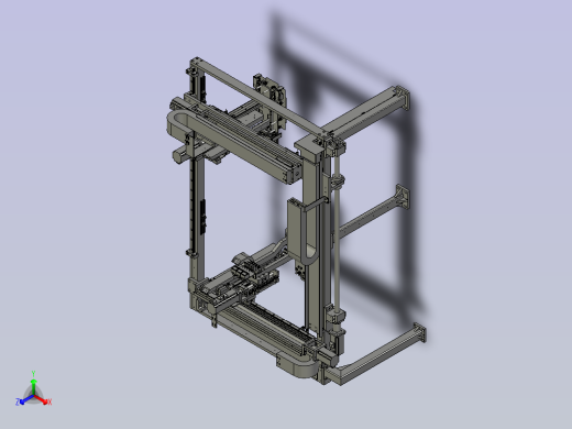 F01AE00021-D30000龙门架模组正等轴测缩略图