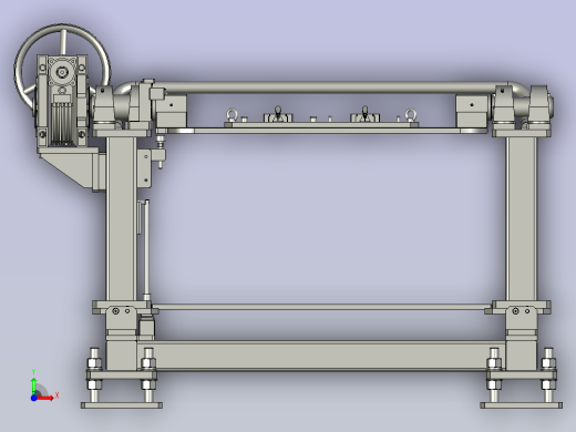 手摇式180度翻转涂胶工装前视缩略图