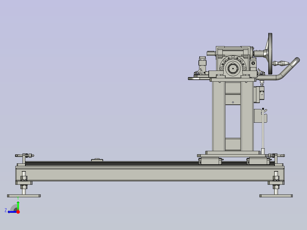 手摇式180度翻转涂胶工装右视图