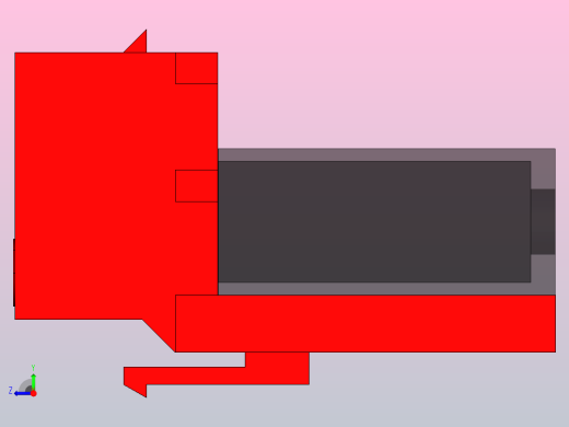 CAT5无工具IDC梯形插孔(红色)右视缩略图