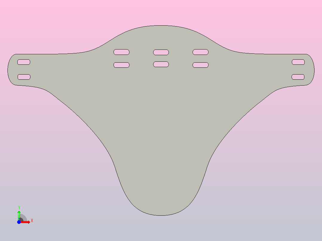 自行车挡泥板前视图