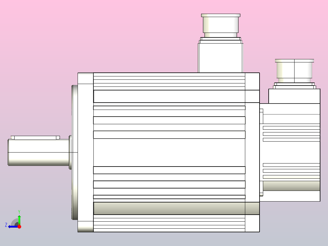 110-180系列伺服电机[130ST-M07725]右视图