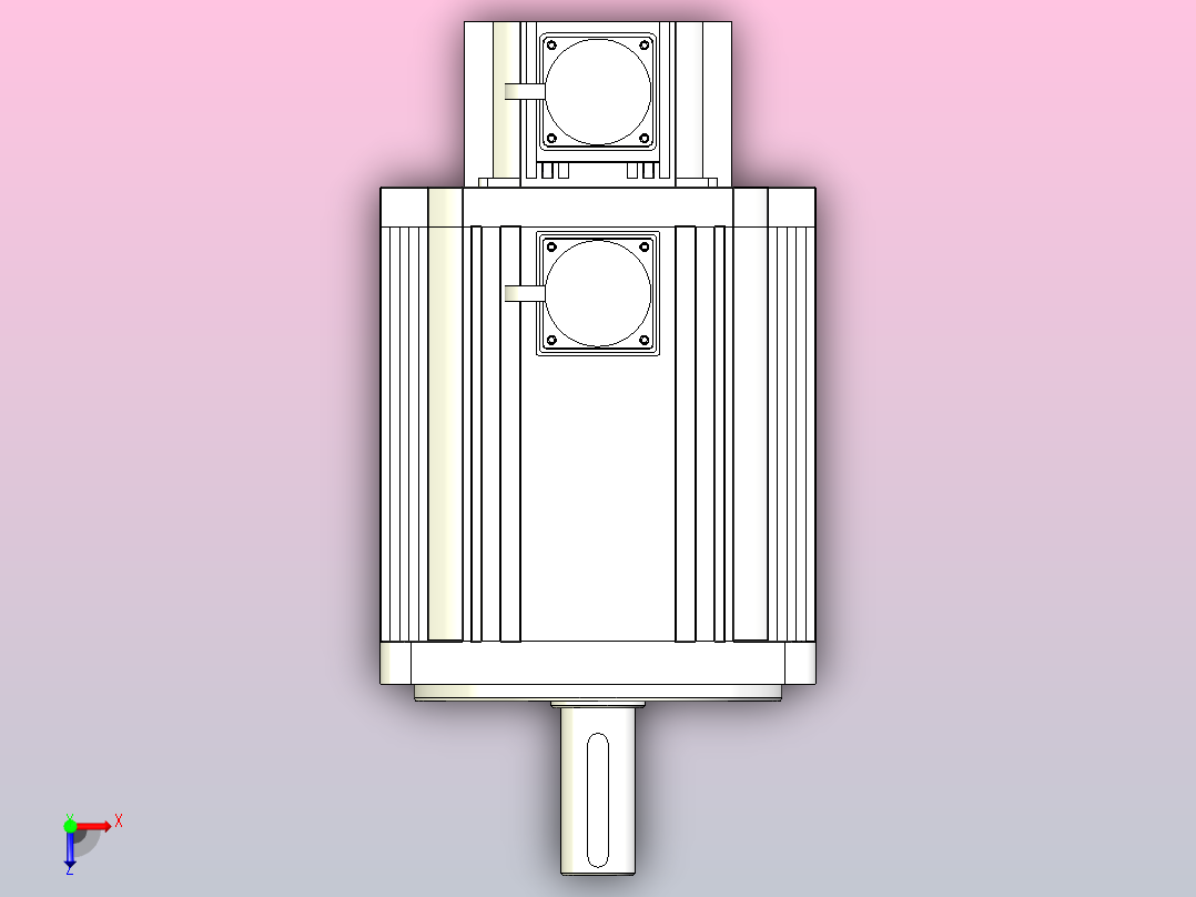 110-180系列伺服电机[130ST-M07725]俯视图