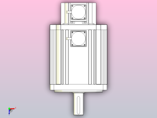 110-180系列伺服电机[130ST-M07725]俯视缩略图