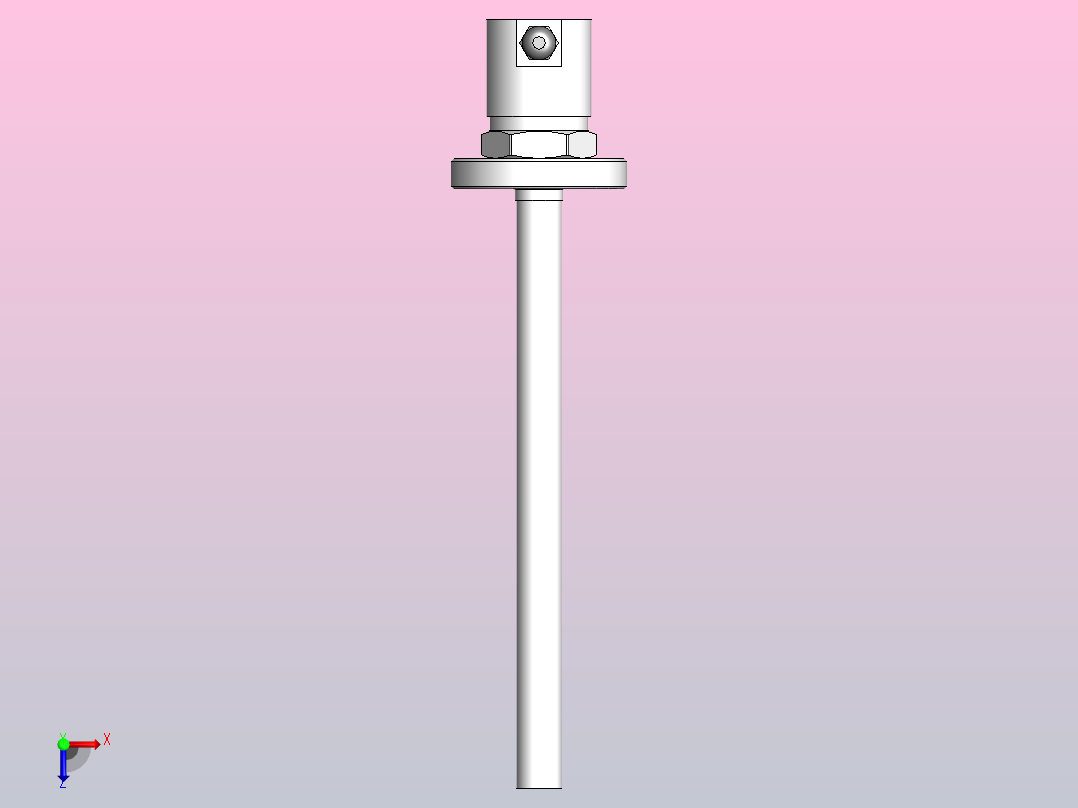 FST700-204电容式智能液位传感器[FST700-204五孔法兰安装]后视图
