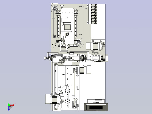 一款电器缠绕机3D模型俯视缩略图