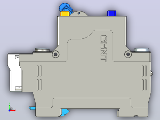 NXBLE-32 3P剩余电流动作断路器三维模型202405前视缩略图