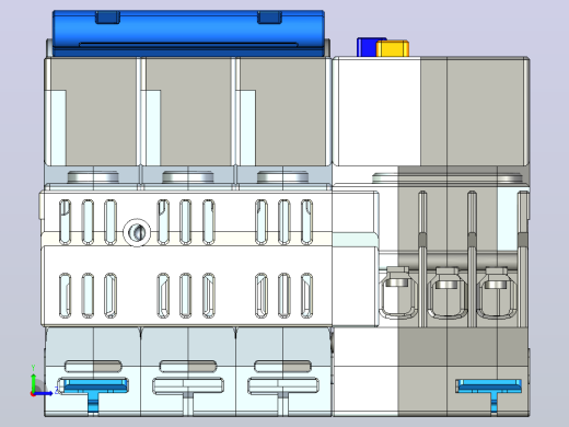 NXBLE-32 3P剩余电流动作断路器三维模型202405左视缩略图