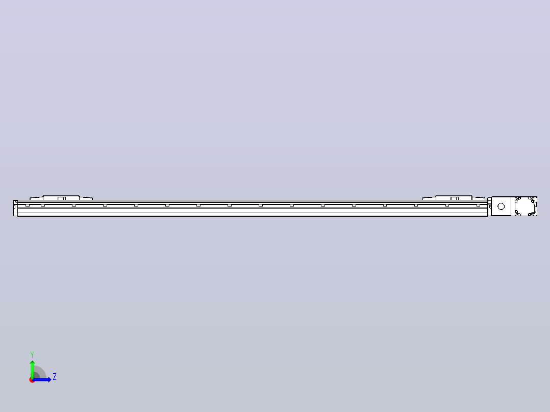 皮带直线轴双滑块型TPA-GCBS-120-P70-L525-QR-M20-N3左视图