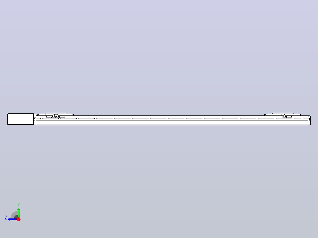 皮带直线轴双滑块型TPA-GCBS-120-P70-L525-QR-M20-N3右视图