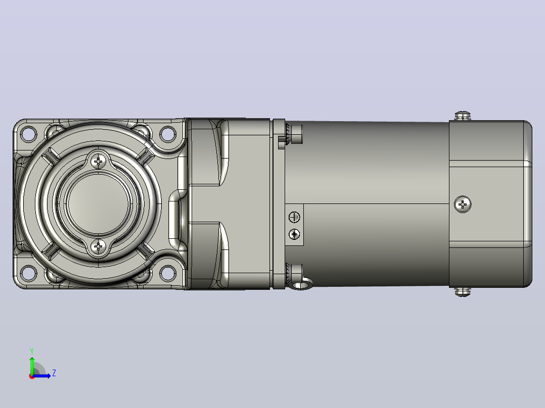 交流减速机5IK60RGU-CF(5GU3RC-180RC)新左视图