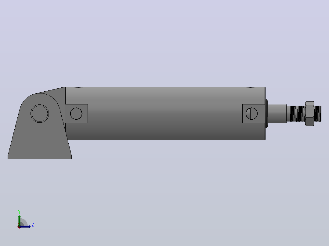 CG1轻型气缸系列[CG1BN40X100]左视图