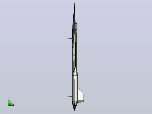 SR-71黑鸟超音速飞机左视缩略图