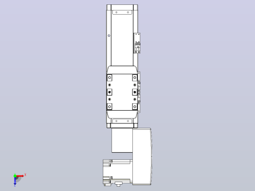 机器人皮带驱动直线轴TPA-GCB-80-P60-L100-QR-M20-N3俯视缩略图