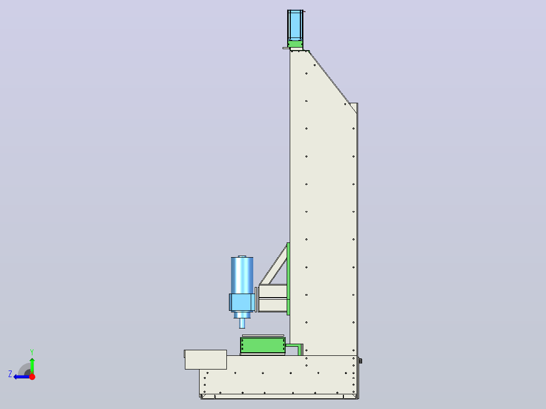 最终DIY铣床226x150x620 SBR20 SFU1605 (1)右视图