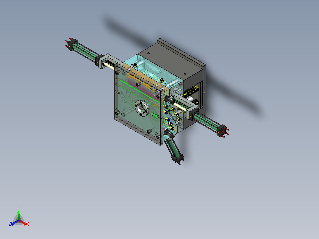 迷你塑料汽车雨刮器模具主视图