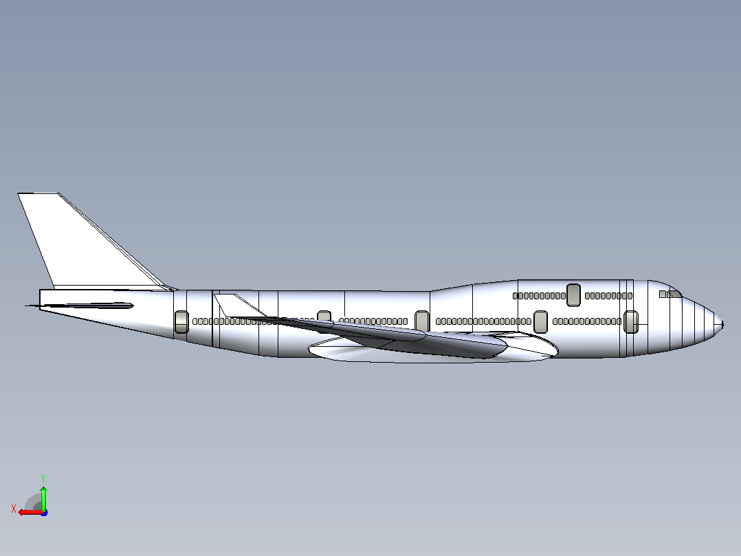 空中客车A380右视图